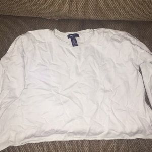 blue crop top sweater